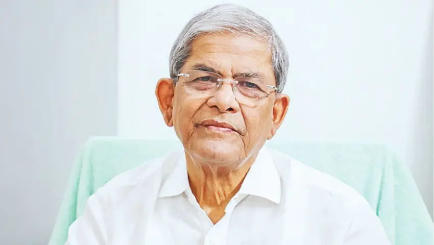 মির্জা ফখরুলের পদত্যাগ নিশ্চিত করল বিএনপি, মনোনয়ন জমা বিকেলে