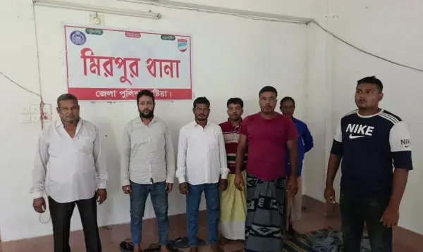 কৃষক লীগ নেতাকে ছাড়াতে থানায় গিয়ে আটক জামায়াত-বিএনপির ৮ নেতাকর্মী